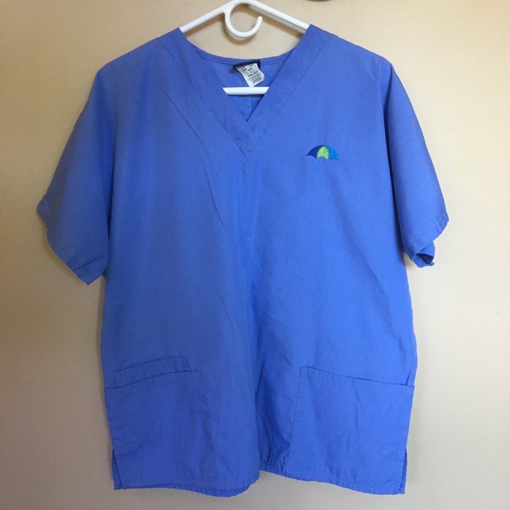 Blue Scrub Top
